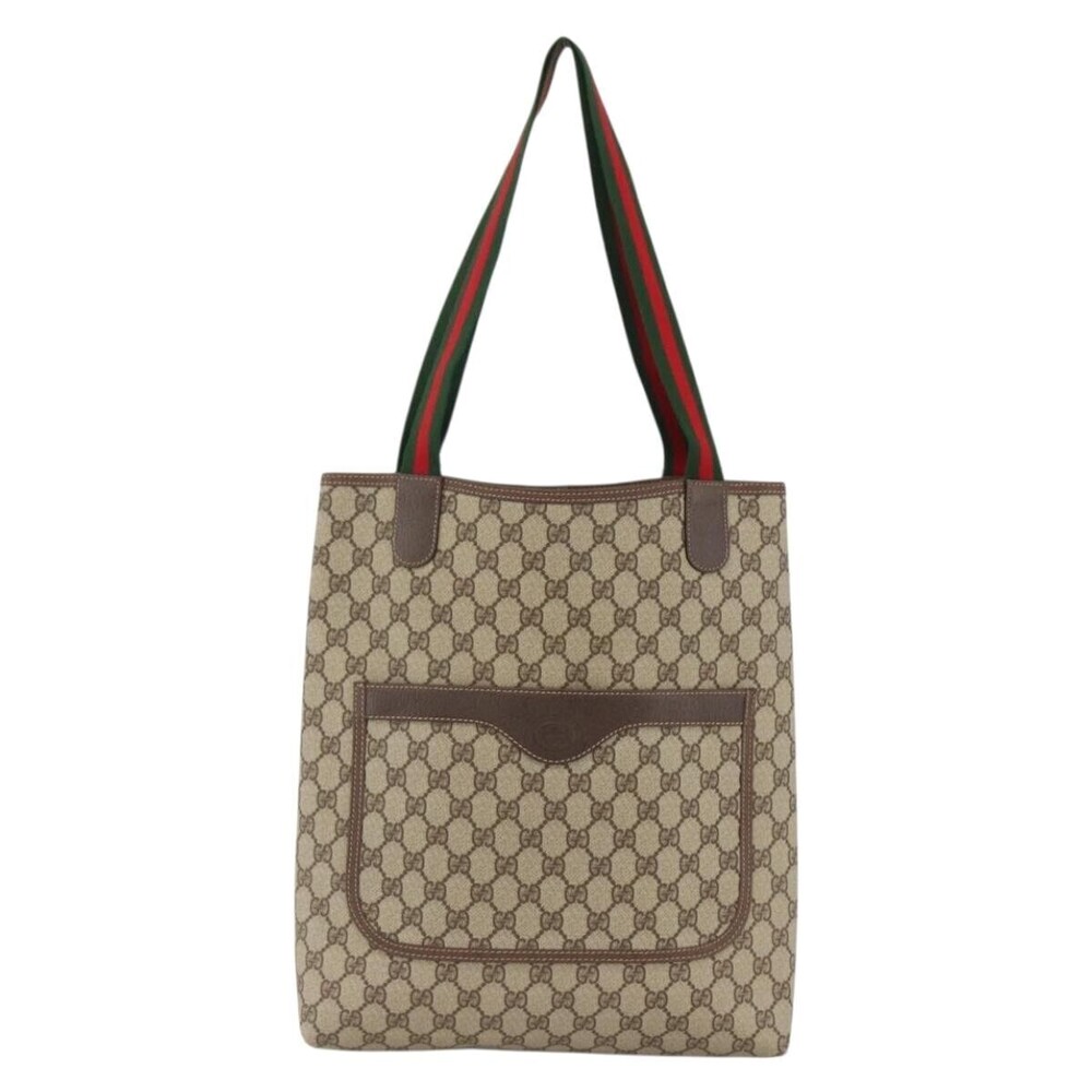 Gucci Ophidia Front Pocket Shopper Tote GG Coated Canvas